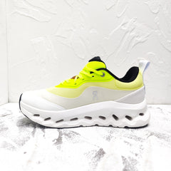 CLOUDTILT 2.0 SNEAKER NEON YELLOW MIX PALE GRAY CALFSKIN AND BREATHABLE MESH