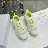 CD CHORONO SNEAKER IN WHITE AND LIGHT GREEN MESH