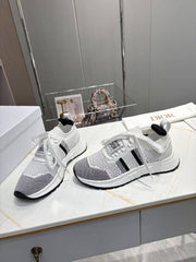 CD RUN SNEAKER 25S IN BLACK AND WHITE MESH FABRIC TWO-TONE SOLE