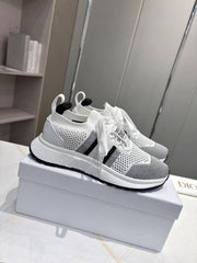 CD RUN SNEAKER 25S IN BLACK AND WHITE MESH FABRIC TWO-TONE SOLE