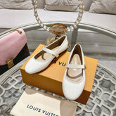 MARY JANE SHOES IN WHITE PATENT CALFSKIN