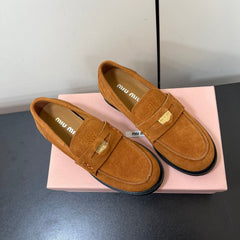 PENNY LOAFERS IN BRONZE BROWN SUEDE