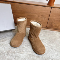 BALENCIAGA 25S ALASKA ANKLE BOOTS IN WARM CARAMEL SUEDE