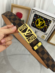 LV 25S BELT 35 MM IN BROWN CALFSKIN 593274