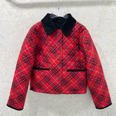 BURBERRY 25S COTTON PLAID JACKET 130
