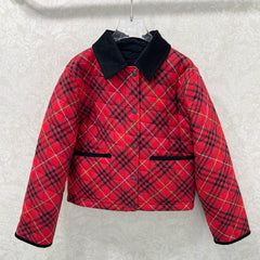 BURBERRY 25S COTTON PLAID JACKET 130