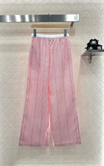 GUCCI STRIPED WIDE-LEG PANTS 276518