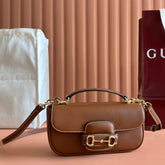 SMALL HORSEBIT 1955 SHOULDER BAG 22.6 IN BROWN CALFSKIN