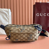 OPHIDIA BELT BAG 34 IN LIGHT BROWN GG CANVAS