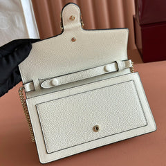 GUCCI 25S DIONYSUS WALLET ON CHAIN 20 IN IVORY CALFSKIN