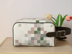 LOCKER DOPP KIT 23 IN KHAKI DAMOFLAGE COATED CANVAS