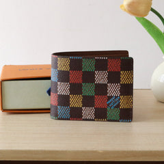 SLENDER WALLET 11 IN COLORFUL DAMIER EBENE CANVAS
