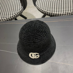 BUCKET HAT IN BLACK WOOL 389114