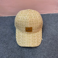 BASEBALL CAP IN SAND YELLOW TWEED 437708