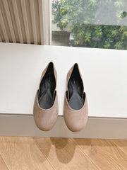 SL GEMMA BALLET FLAT TAN SUEDE