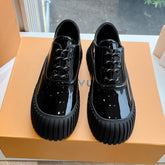 LV ARCHLIGHT SKATE SNEAKER IN BLACK GLOSSY CALFSKIN