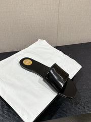 SL CARLYLE SLIPPERS BLACK CALFSKIN