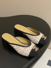 BUBBLE 30 MM IN BLACK FABRIC AND MIX COLOR TWEED