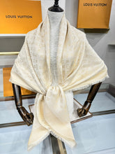 LV SCARF 140 CM IN WOOL MIX SILK 693013