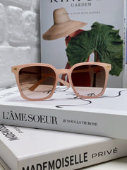 TRIOMPHE SUNGLASS 497815 IN PINK CLEAR METAL