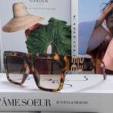 RUNWAY SQUARE SUNGLASSES 513009 IN HAVANA ACETATE