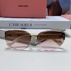 LOGO SUNGLASSES 513011 IN WHITE ACETATE