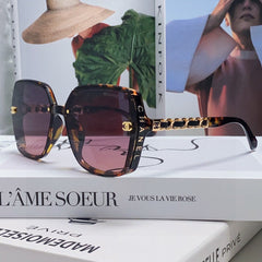 SQUARE SUNGLASSES 632875 IN HAVANA ACETATE