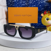 CLASH PILOT SUNGLASSES 567480 IN BLACK ACTETE GOLD METAL