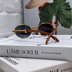 PREMIÈRE ROUND FRAME SUNGLASSES CT0464S IN METAL