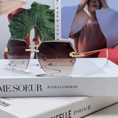 PANTHÈRE AVIATOR FRAME SUNGLASSES 575780 IN METAL