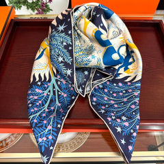 CHANEL 25S SCARF 90 IN SILK 709580