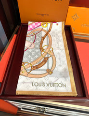 LV SCARF 90 CM IN SILK 729072
