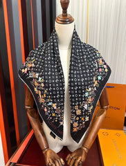 LV SCARF 90 CM IN SILK 730541