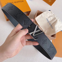 LV 25S BELT 40 MM IN BLACK CALFSKIN 593215