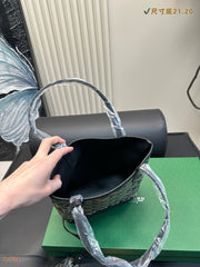 ANJOU MINI BAG 21 IN BLACK GOYARDINE CANVAS AND CALFSKIN