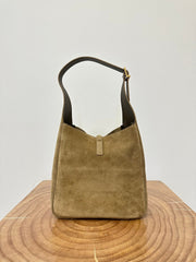 LE 5 À 7 SUPPLE SMALL 22 IN PEANUT BROWN SUEDE