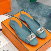 INNOCENTE SLINGBACK TEAL SUEDE