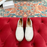 ESPADRILLES WHITE SUEDE EMBOSSED LOGO