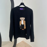 RALPH LAUREN 25S EMBROIDERED BEAR KNITTED SWEATER 252