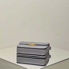 MINI CLAUDE 22 SHINY CALFSKIN SILVER