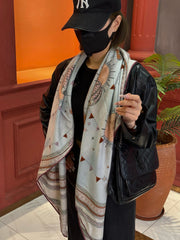 LV SCARF 140 CM IN SILK 730622