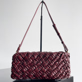 KELIMERO CHA-CHA CLUTCH 28.5 IN BURGUNDY LAMBSKIN
