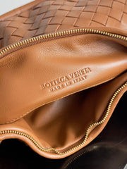 MEDIUM GEMELLI SHOULDER BAG 36 IN BROWN LAMBSKIN