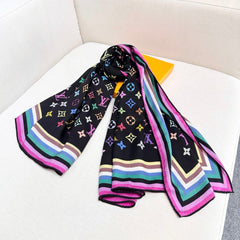 LV SCARF 134 CM IN WOOL MIX SILK 719982