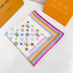 LV SCARF 134 CM IN WOOL MIX SILK 703624