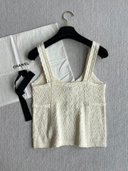 Chanel 25P Camisole Beige Cashmere 220192