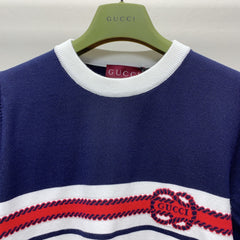 GUCCI SHORT-SLEEVE KNIT TOP 253100
