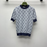 GUCCI SHORT-SLEEVE KNIT TOP 257394