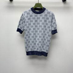 GUCCI SHORT-SLEEVE KNIT TOP 257394