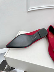 EFFLORESCENCE BALLERINAS IN RED GLITTER FABRIC